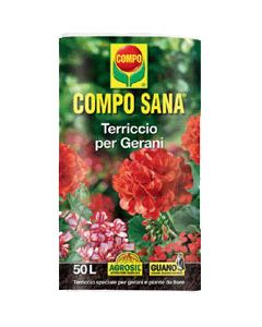 Tierra de compost para geranios